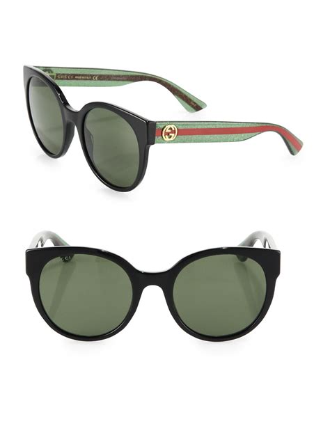 gucci glitter sunglasses round